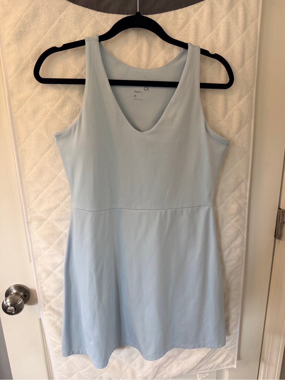 Gap Women's Light Blue V-Neck Dress